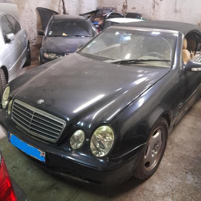 Mercedes clk cabri bleu 3